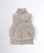 [ Pre-order ] Sculptor Faux Fur Zip-Up Vest