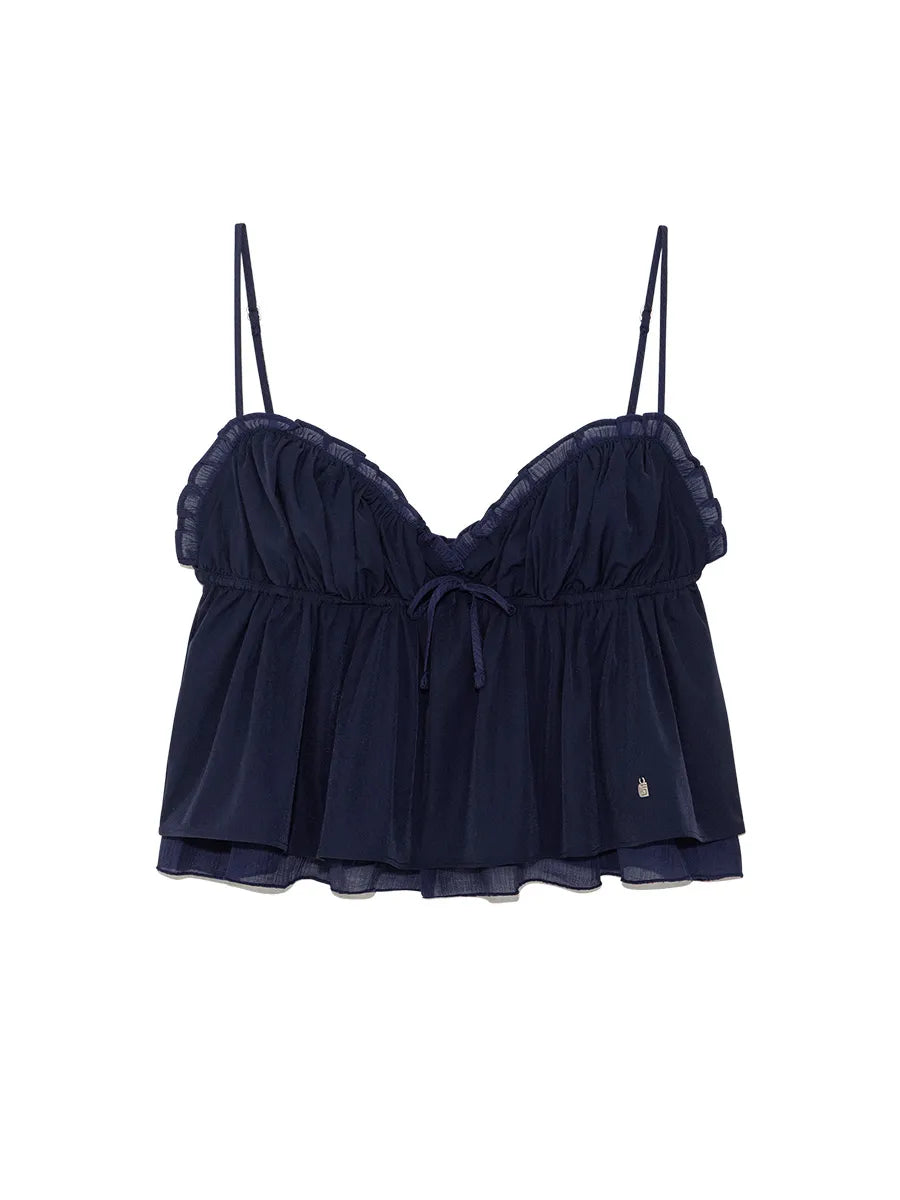 [ Pre-order ] Shirred Crinkle Bustier