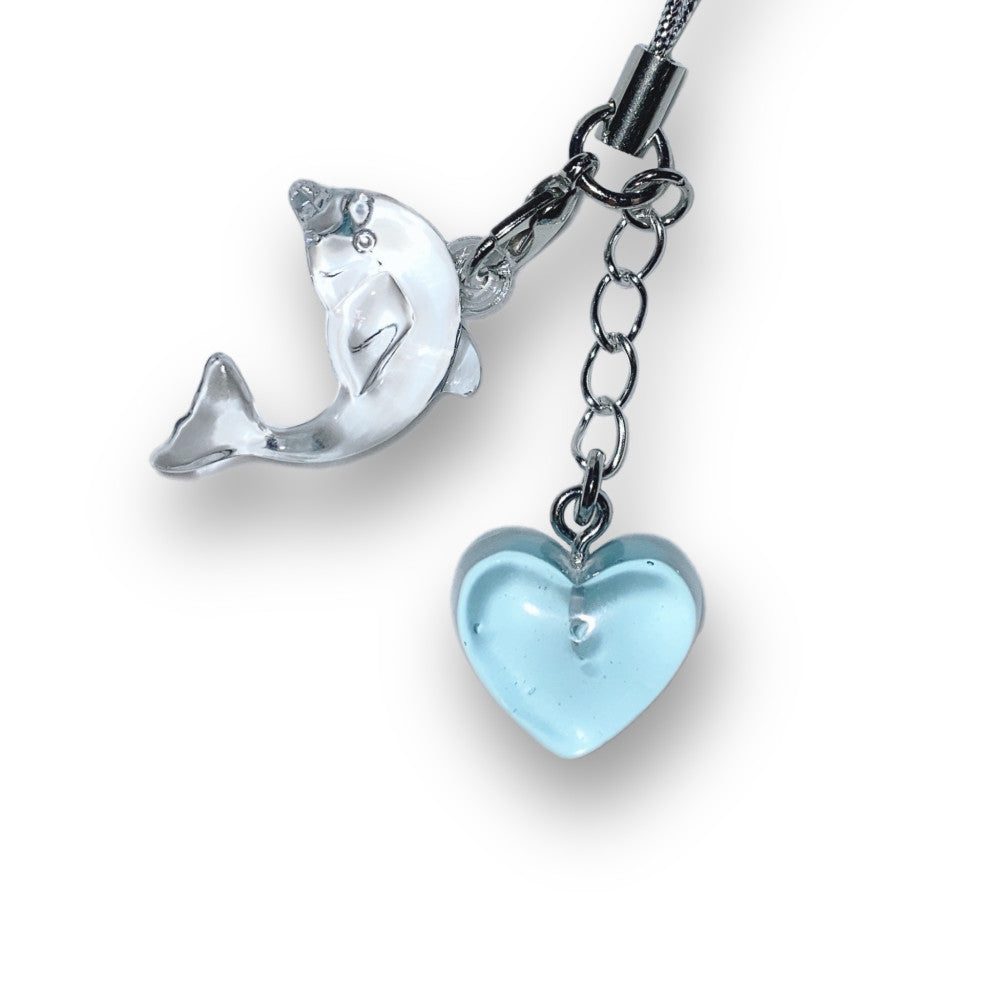 [ Pre-order ] Clear Dolphin Phone Strap