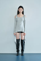 [ 現貨 ] 3way Slit Top Grey