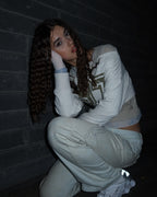 [ 現貨 ] Sculptor Off-Shoulder Cropped Sweatshirt