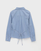 [ Pre-order ] Blackup Made Wellin Waist Stripe Shirt