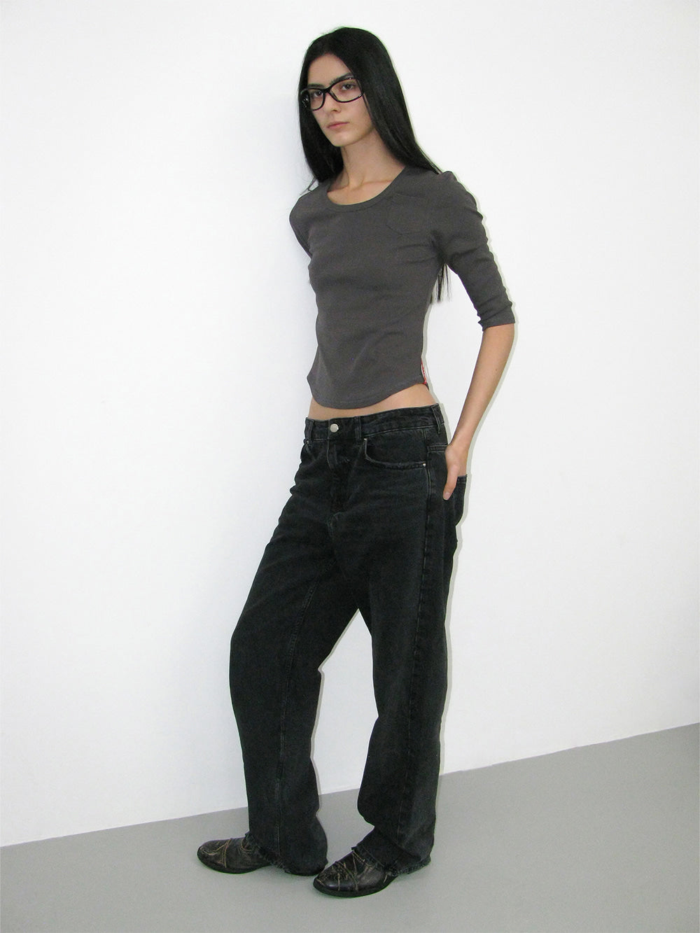 [ 店主推薦 Pre-order ] Pwc Round Neck Three Quarter Sleeve Tee