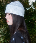 [ Pre-order ] Lace Ribbon Shirring Beanie