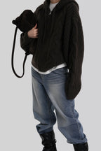 [ Pre-order ] Autumn Made Wool cable Hood Knit