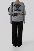 [ Pre-order ] Boot Cut Wide Pants