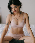 [ Pre-order ] 全棉內衣套裝 👙 Organic Oh! Bra Panty SET ( 內附胸墊 )