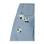 [ Pre-order ] Cow Star Denim Pants Light Blue