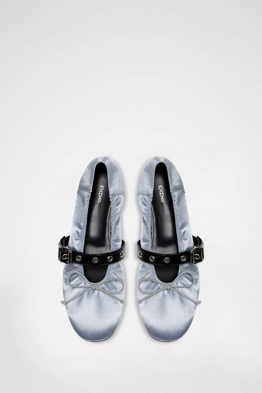 [ Pre-order ] Khiho Satin Shirring Ballerina Flats