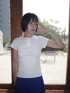 [ Pre-order ] Dot Dot Button Tee