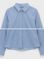 [ Pre-order ] Blackup Made Wellin Waist Stripe Shirt