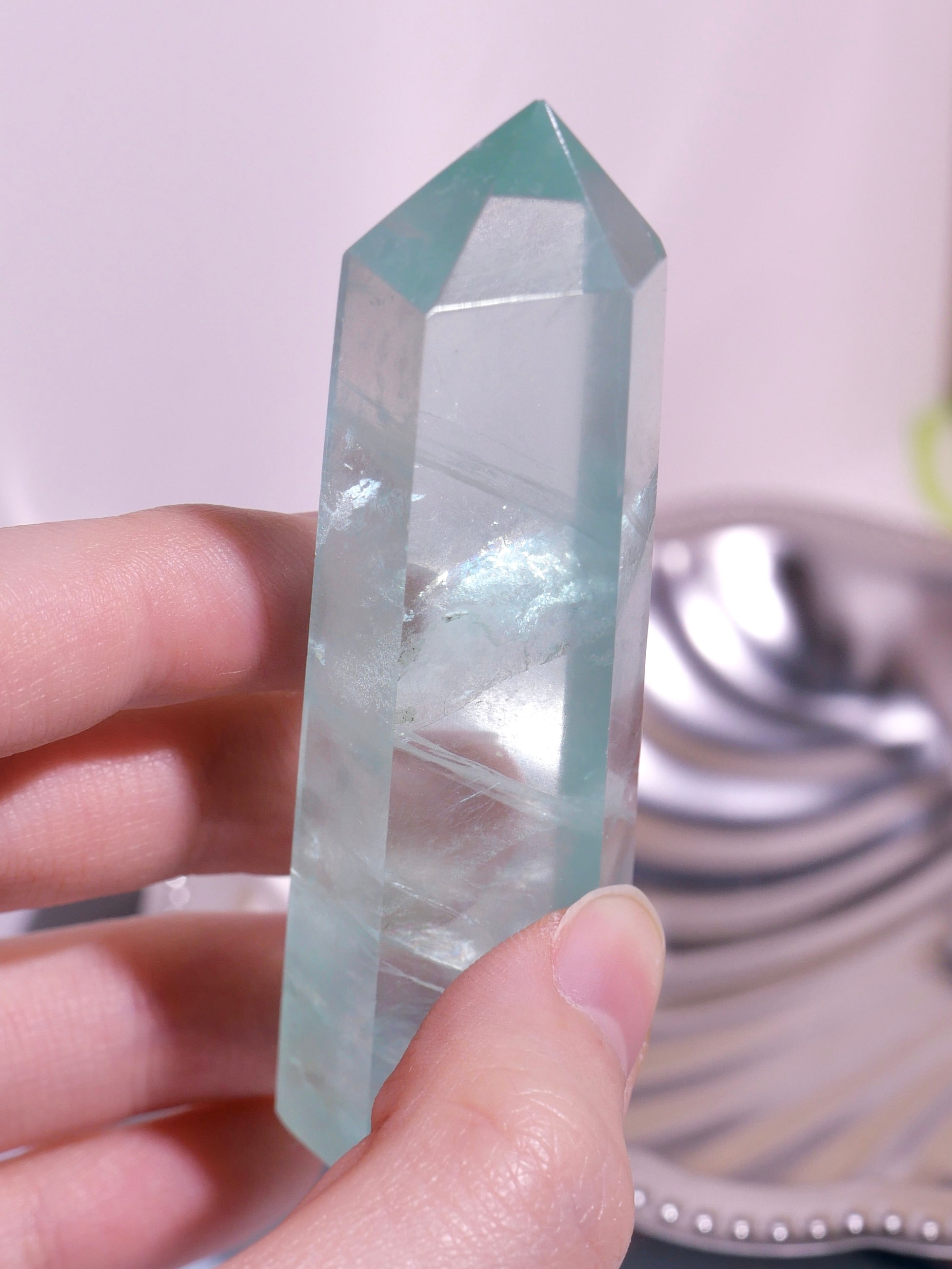 [ 現貨 ] 綠營石尖柱 Natural Green Fluorite Tower