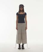 [ Pre-order ] Coyseio Ribbon Tie Cap Charcoal