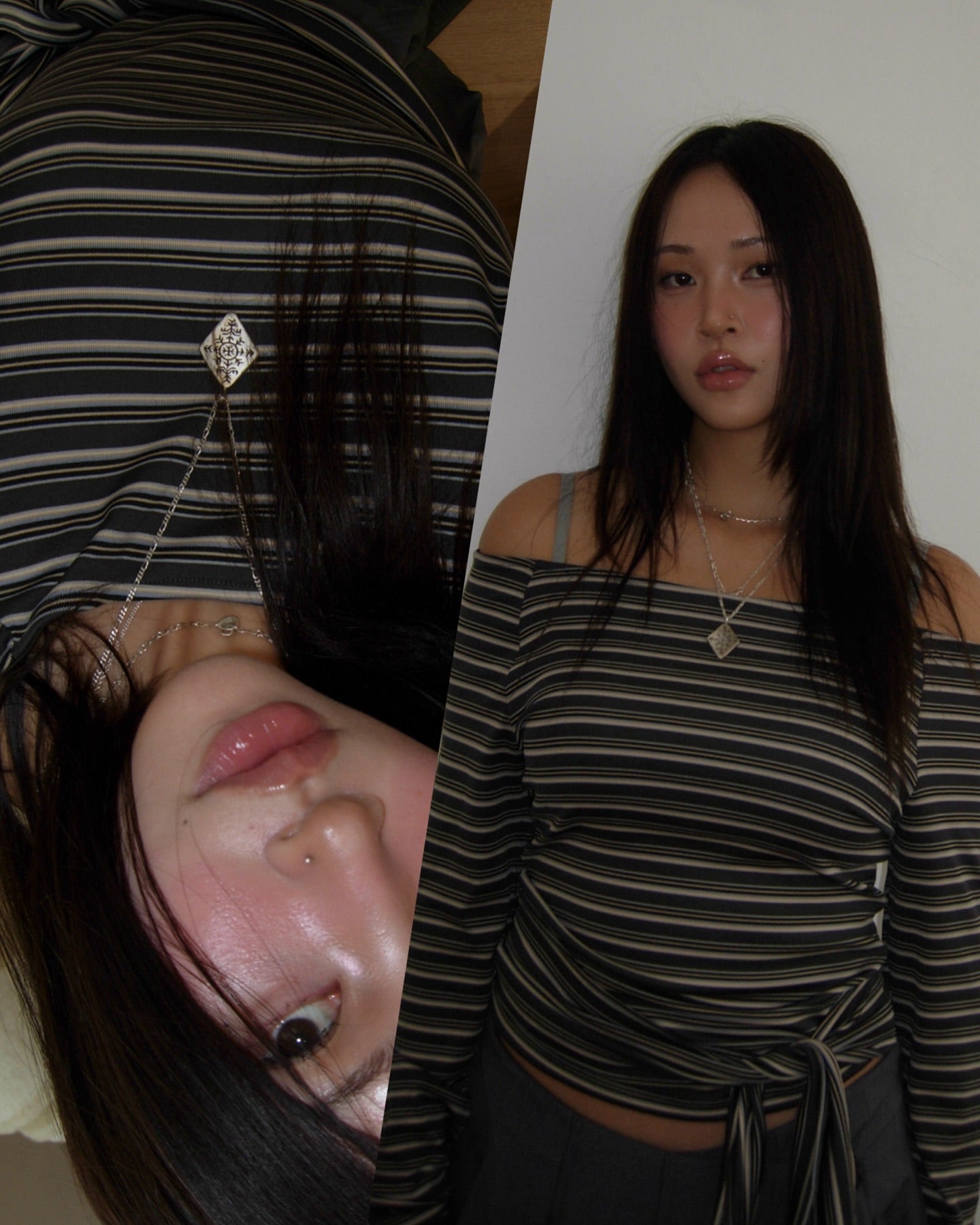 [ Pre-order ] Stripe Strap T-Shirt