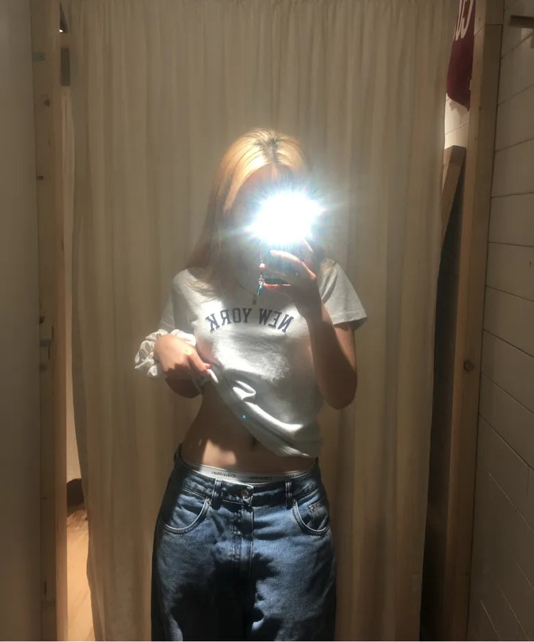 [ Jennie 同款 Pre-order ] Women Era Wide Fit Denim Pants