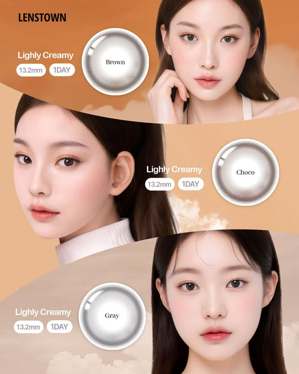 [ Pre-order ] 1+1 1Day Lighly Creamy 13.2mm ( 含水量 55% )