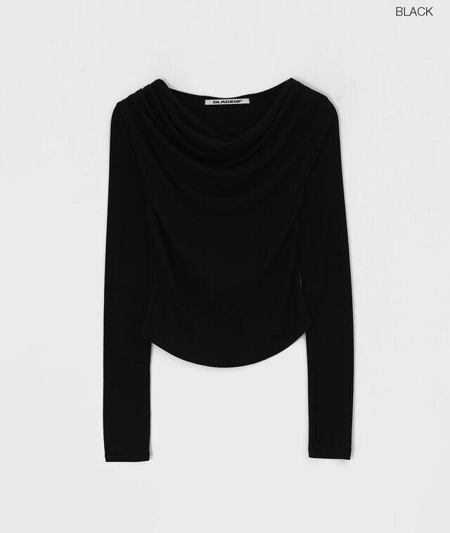[ Pre-order ] Blackup Made Florem Gimo Drape Long Sleeve T-shirt