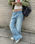 [ Pre-order ] Niel Logo Semi Bootcut Denim Pants ( 可選褲長 )