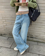 [ Pre-order ] Niel Logo Semi Bootcut Denim Pants ( 可選褲長 )