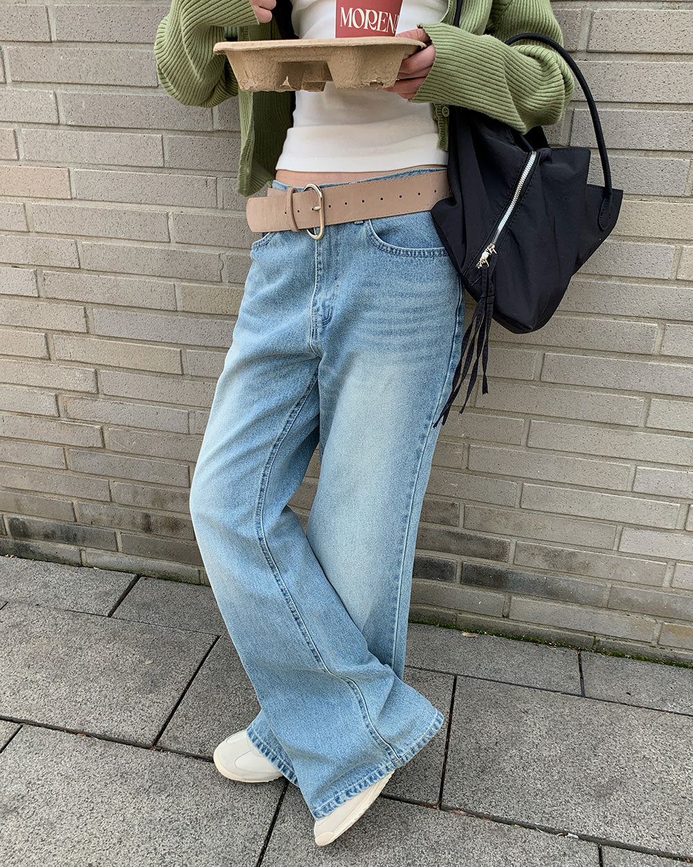 [ Pre-order ] Niel Logo Semi Bootcut Denim Pants ( 可選褲長 )