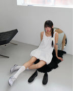 [ Pre-order ] Khiho Dolphin Lace Up Flats