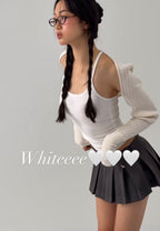 [ Pre-order ] Threetimes Jewel Cross Back Tank Top