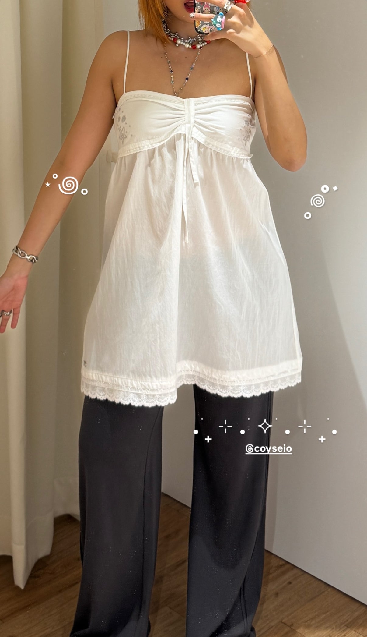 [ Pre-order ] Solar Stitch Mini Dress