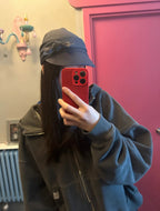 [ Pre-order ] Coyseio Ribbon Tie Cap Charcoal