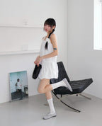 [ Pre-order ] Khiho Dolphin Lace Up Flats