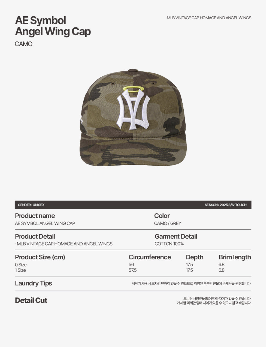 [ 來港中 ] AE Symbol Angel Wing Cap