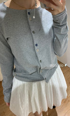 [ Pre-order ] Raw Edge Cardigan
