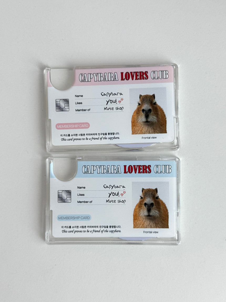 [ Pre-order ] Capybara Lovers Club MagSafe Card Pocket