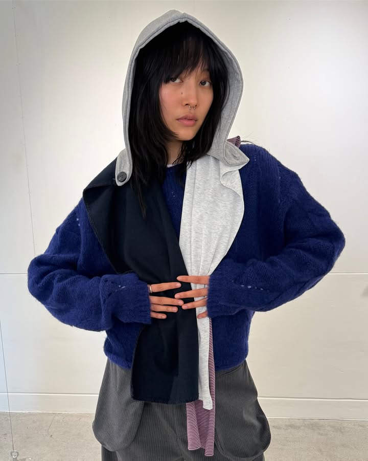 [ Pre-order ] Mixed Hoodie Scarf