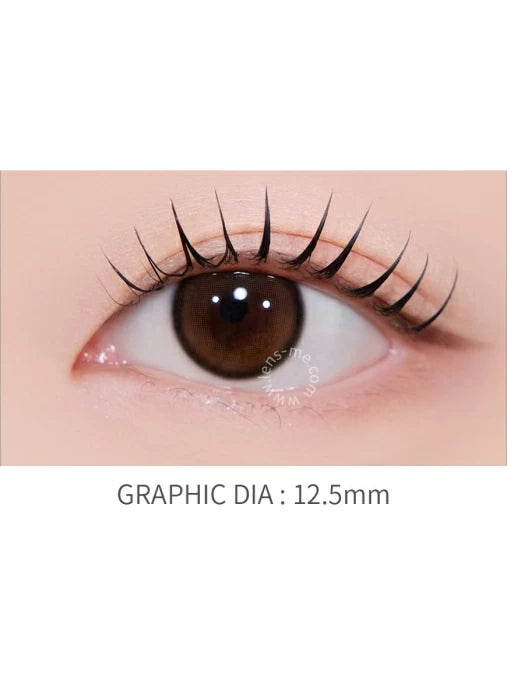[ Pre-order ] 1+1 Akma 1Day Eyedew Brown Mini 12.5mm ( 含水量 55% )