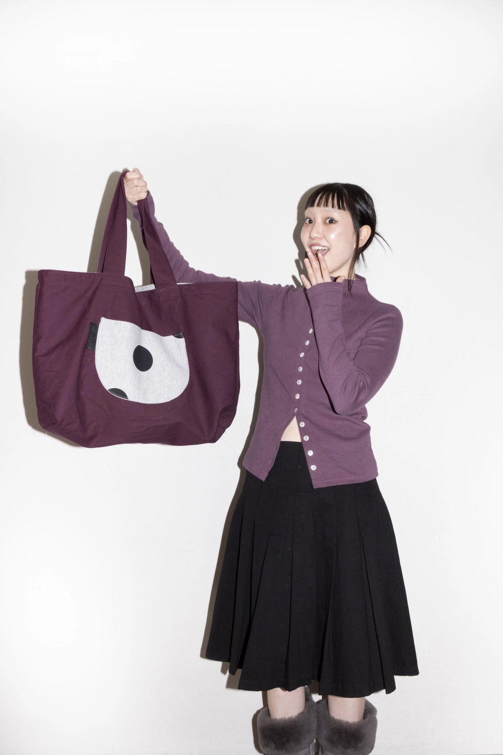 [ Pre-order ] Reversible Polka Dot Eco Bag