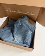 [ Pre-order ] Niel Logo Semi Bootcut Denim Pants ( 可選褲長 )