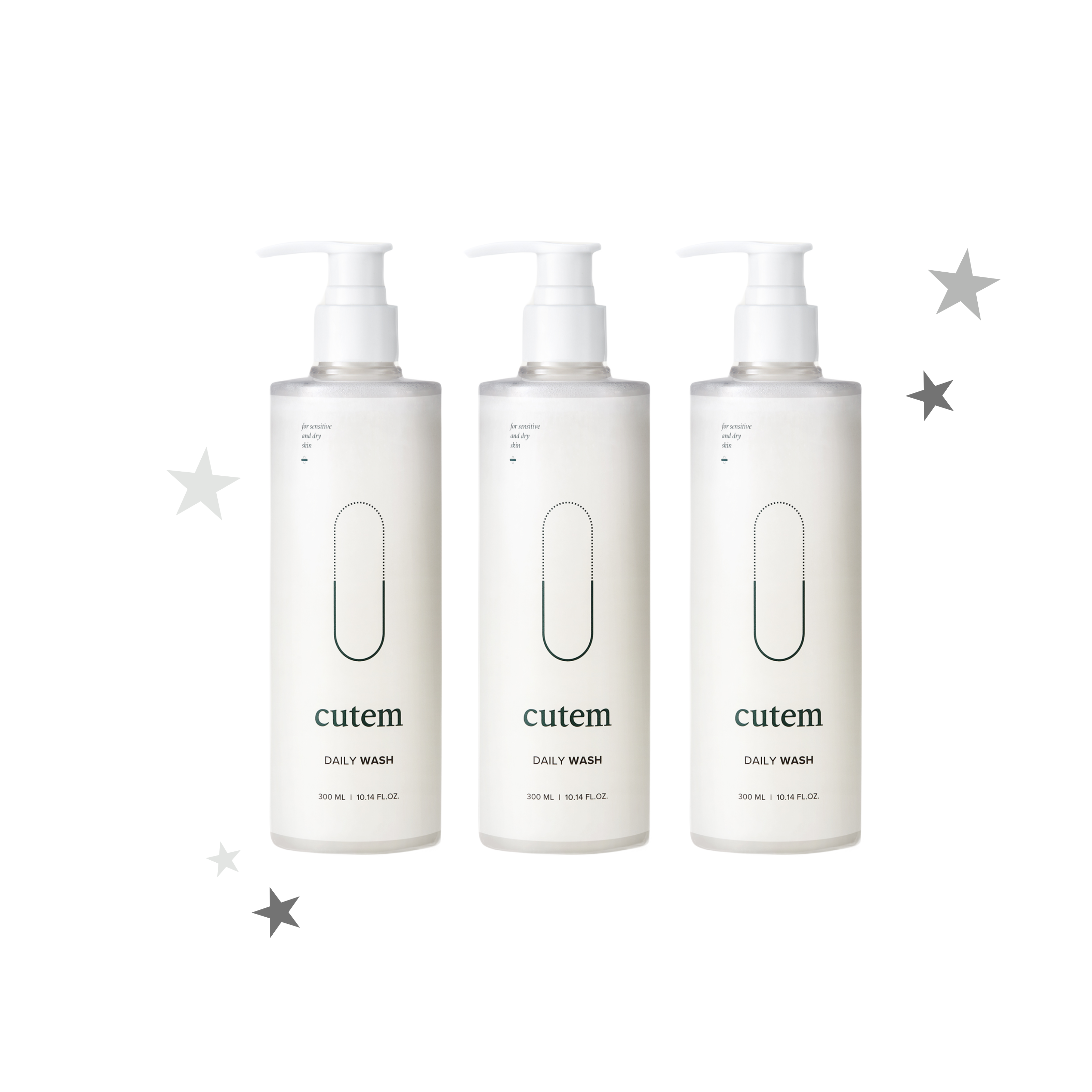 [ 店主強推 - 現貨 ] 🇰🇷韓國皮膚科 Cutem 溫和弱酸性舒緩保濕洗面奶 300ml ( 乾敏肌/乾肌 )