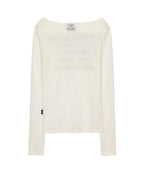 [ Jennie同款 ] Lettering Sheer Long sleeve