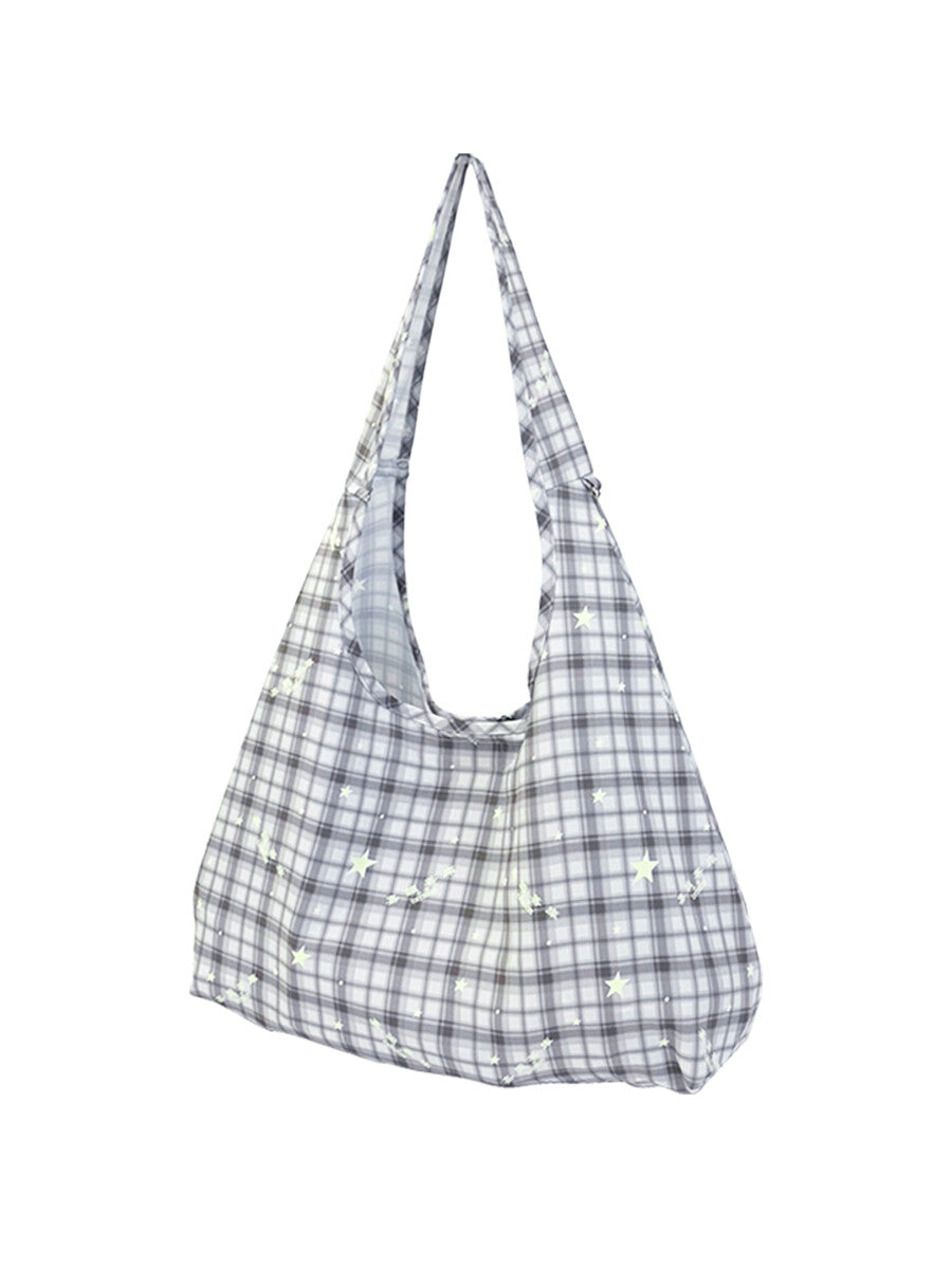 [ Pre-order ] Checked Print Shoulder Bag