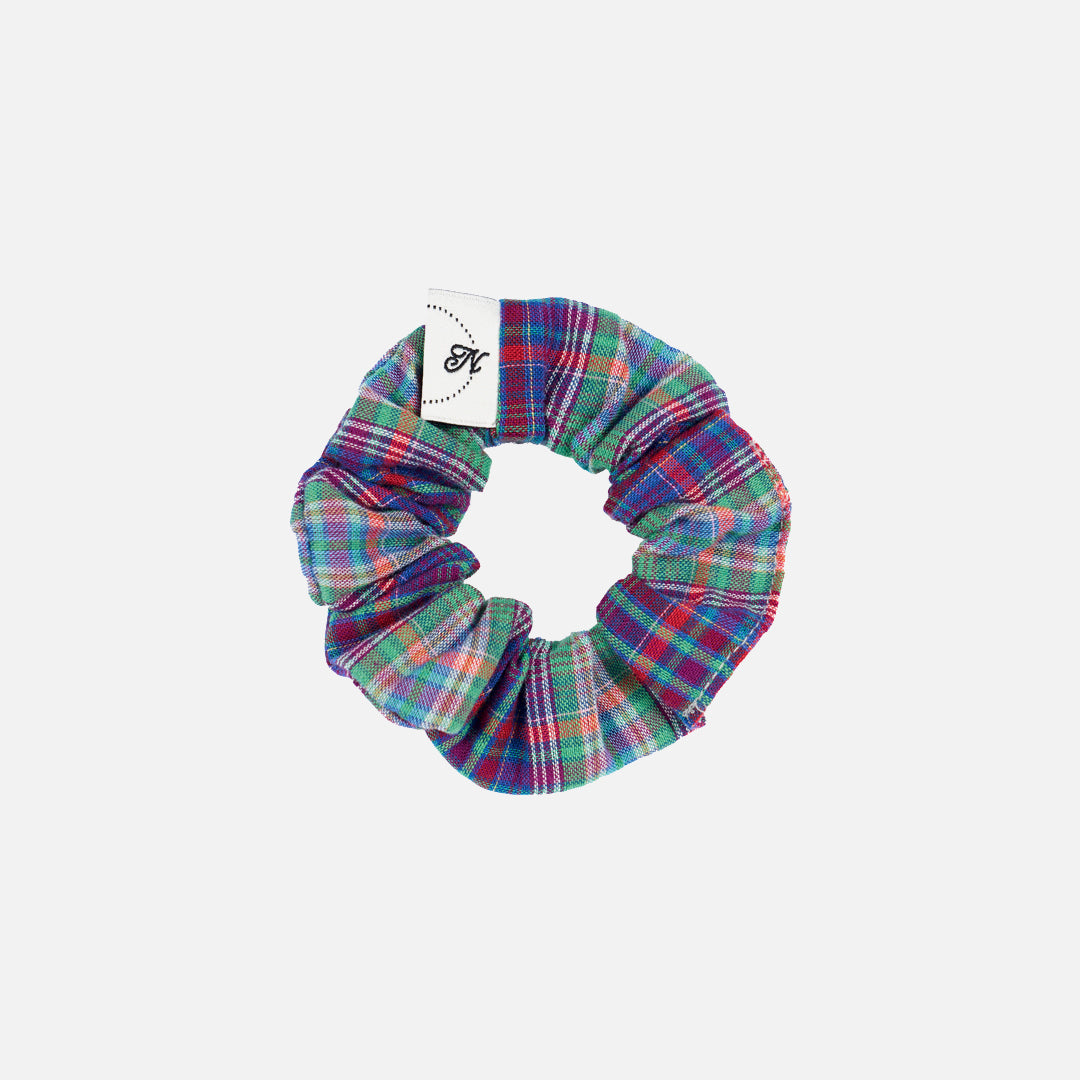 [ Pre-order ] Plaid Scrunchie Mini-green