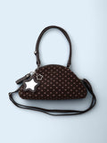 [ Pre-order ] Dot Cozy Dumpling Bag Brown ( 送星星鏡+長肩帶 )