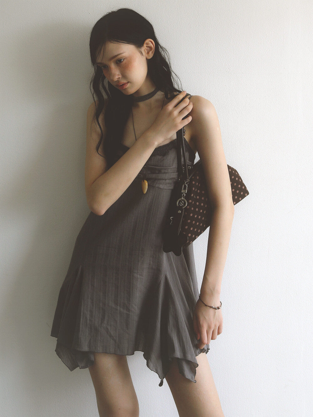 [ Pre-order ] Dot Cozy Dumpling Bag Brown