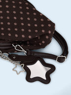 [ Pre-order ] Dot Cozy Dumpling Bag Brown ( 送星星鏡+長肩帶 )