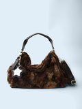 [ 已停產 ] Eco Fur Pillow Bag Brown ( 送星星鏡+長肩帶 )