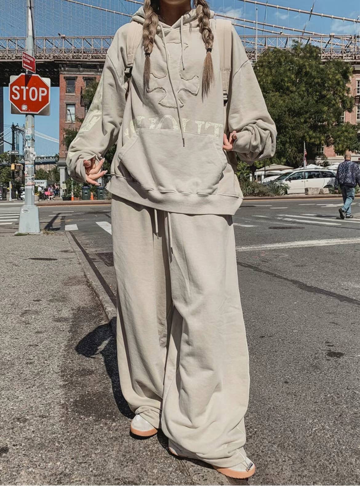 [ KR0342 ] Cozy Wide Jogger