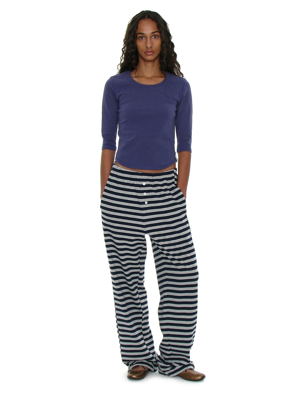 [ 店主推薦 Pre-order ] Pwc Round Neck Three Quarter Sleeve Tee