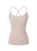 [ Pre-order ] Threetimes Jewel Cross Back Tank Top