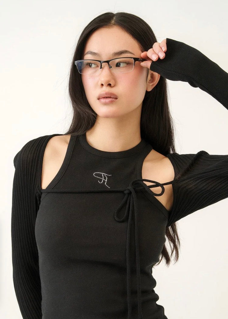 [ Pre-order ] Threetimes Jewel Tank Top