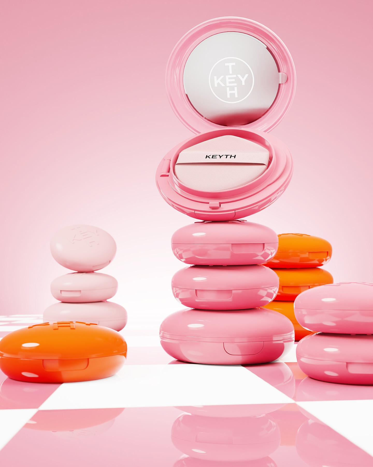 Pre-order ] Colored Keyth Pink Magnet Cushion SPF40 SPF++ ( MAMA