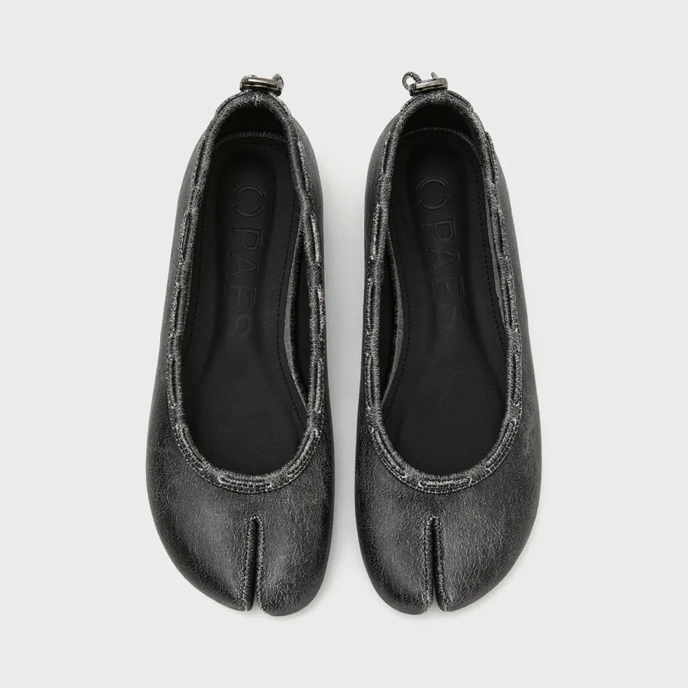 [ Pre-order ] Leather String Flat